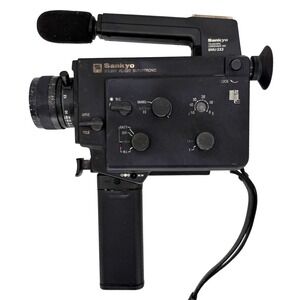 Sankyo Sound XL-320 Supertronic Super 8 Movie Camera SMU-233 Microphone Untested